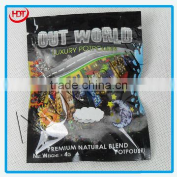 bags printing/zip lock packing bag/smoke potpourri zipper bag/ incense smell packaging