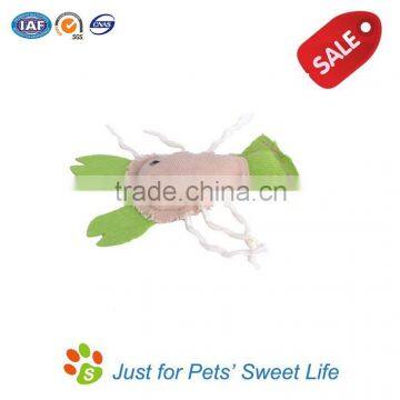 Whole sale flax pet toys cheap for Promotional products imported from china for cat---Lobster