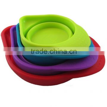 Silicone Collapsible Measuring Cups Set By Nature's Kitchen