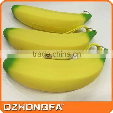 Wholesale price banana shape silicone coin bag with good quality