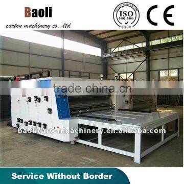 Manual operate import & export carton process manufacture trading machine semi auto four color flexo printing machine