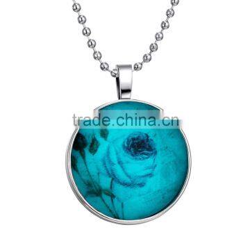 Rose Glowing Necklace DIY Jewelry Glass Dome Pendant--accept Your Picture to do It. photo-5