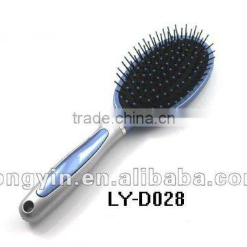 rubber handle personalized plastic cushion hair brush