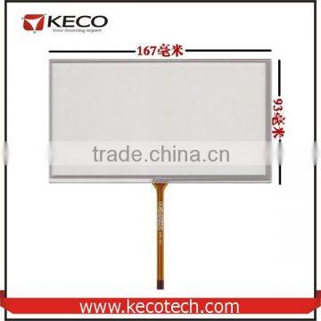 6.95" inch Universal 4 wire resistive 167*93 167*93mm TM070RDH01 touch glass digitizer Screen