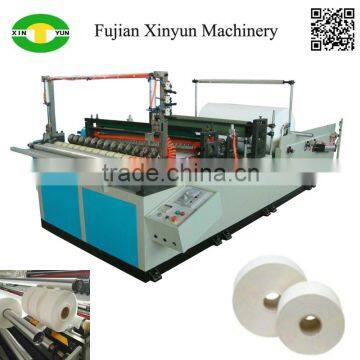 High Speed Jumbo Toilet Roll Slitting Rewinding Machine