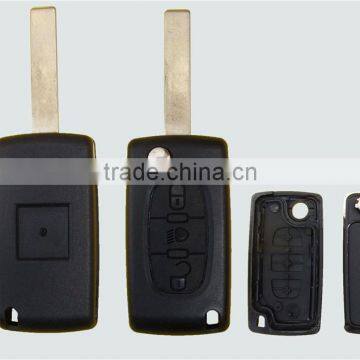 Cheap Price Remote Key Citroen c3 For Flip Car Keyless Shell Fob 3B 407 blade Light Symbol Remote CITROEN C2 C3 C4 C5 C6 Key