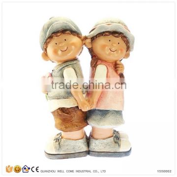 Handmade Garden Decoration Outdoor Boy And Girl Figurines