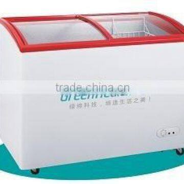 glass door freezer/chest freezer