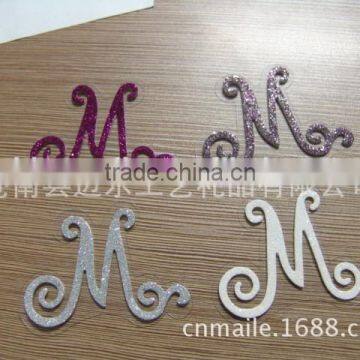 PVC Adhesive Letters Glitter Powder Sticker photo-2