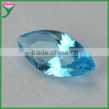 Loose Marquise shape cut imitated aquamarine glass gemstones for dresses