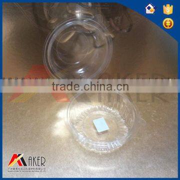 Transparent round cupcake plastic packing tray