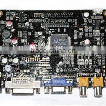 A.D board with VGA+DVI-D+AV out+CVBS+USB port support TTL/LVDS TFT LCD Panel