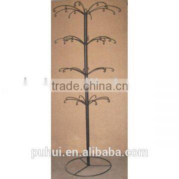 elegant shape floor metal crafts display rack from china