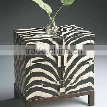 CF30110 Zebra Stripe Accent Side Table