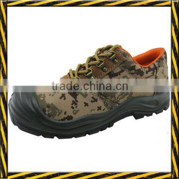 PU injection cheap canvas safety shoes