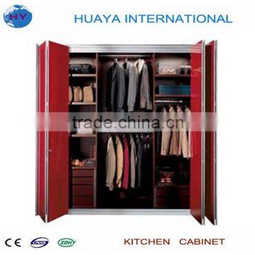 High Glossy Red Wardrobe Design