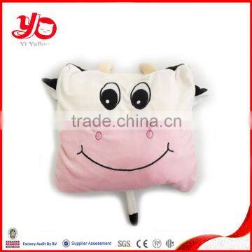 2016 Wholesale soft cow plush blanket animal cow plush baby blanket