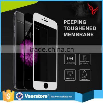 Anit-broken anti-scratch for iphone 6 6s plus privacy color tempered glass screen protectors