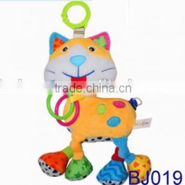 Lovely Stuffed Baby Rattle Bed Decorative Cow Toy photo-4