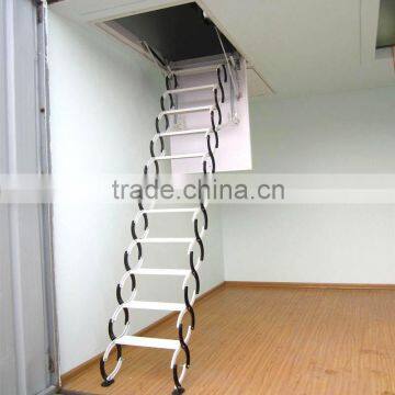 Aluminium attic ladder with handrail AP-304G                        
                                                Quality Choice