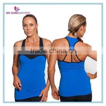 86% nylon 14% spandex womens dry fit tank top