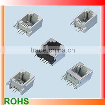 rj45-8p8c top entry pcb jack/Network connector