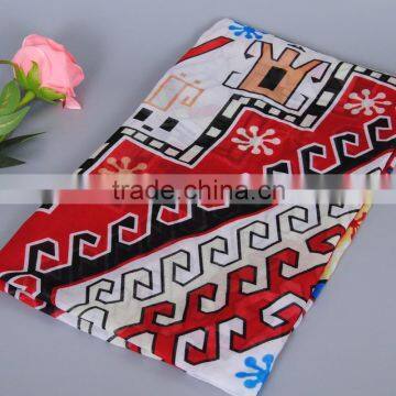 Female Big Flower Printed Tassel Scarf Autumn Popular Cotton Voile Shawls Wrap Head Pure Muslim Scarves/ Pashmina photo-3