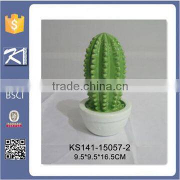 Funny Porcelain Cactus Figurine Home Decoration photo-2