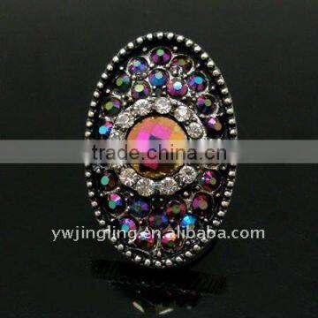 fashion big crystal rings jewellery