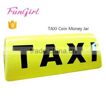 2016 Hot Sell 9 TAXI Piggy Bank Money Box New Coin Box photo-1