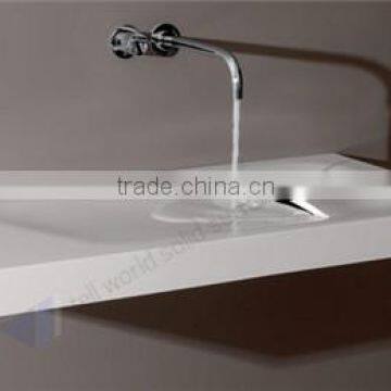 Solid Surface Simple Wash Basin Franke Sink Kitchen Solid Surface Lowes Bathroom Countertops Solid Surface Sink photo-3