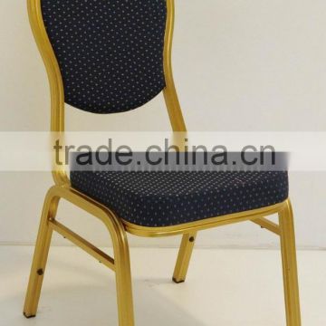 Golden mental frame stacking reception banquet hotel chair YC607