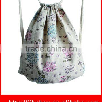 2016 Recycled canvas cotton oxford drawstring bag