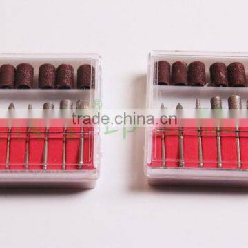 Nail Drill Replacement Parts 6PCS Different Carbide Nail Drill Bits Sanding Bands