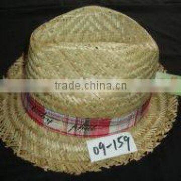 hollow straw hat