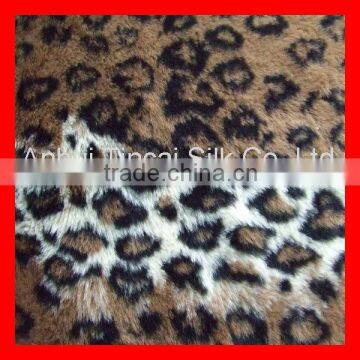 Leopard Printed Faux Fur Synthetic Fur