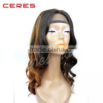 100% virgin brazilian hair lace wig, middle part silk base full lace wig for black woman