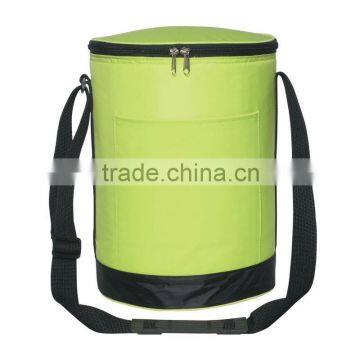 Promotional Round Kooler Bag-Lime Green