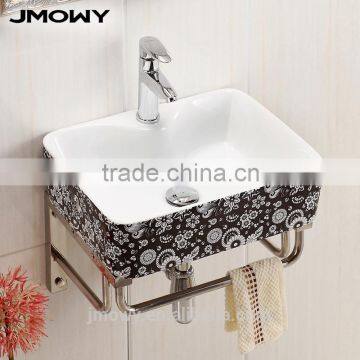 Fashion colorfull art basin countertop ceramic wash basin bathroom ceramic sink