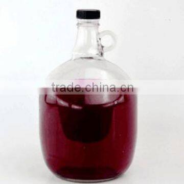 3L Huge California red wine glass bottle with handle