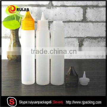 RUIJIA E liquid oil 10ml 15ml 30ml 50ml 60ml ldpe unicorn pen plastic dropper bottles with childproof and tamper evident cap                        
                                                                                Supplier's Choice