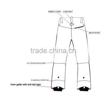 2016 New Design Mens Padded Ski Pants photo-2