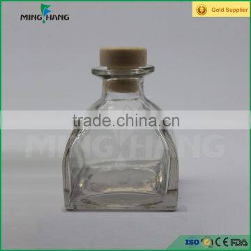 120ml square reed diffuser glass bottle with cork