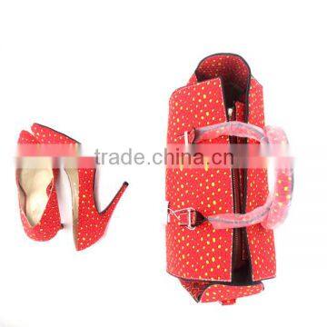 2016 Wholesale Ankara Wax High Heel Shoes/african Wax Shoes And Bags photo-5