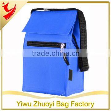 300D polyester with PVC Backing Insulated Lunch Tote Cooler Bag with Adjustable Strap and Name Tag