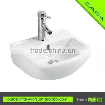 Bathroom /washroom wall hung ceramic sanitary ware hand wash basin price
