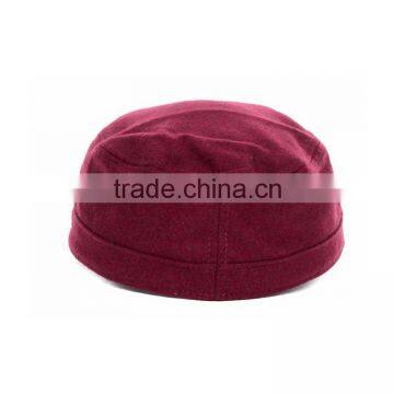 2015 Factory Supply Fashion and High End Cotton Material Burgundy Military Hat photo-4