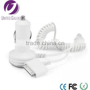 Blue LED Lights Intelligent Fashion More Interface Spring Line Car Charger