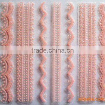 HL-207 lace 3D nail sticker & nail art decorations