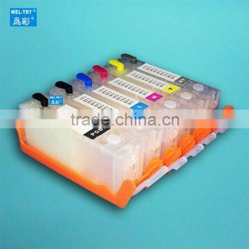 6color 670 671 PGI-670 PGBK CLI-671 refillable ink cartridge For canon PIXMA MG7760 MG7765 MG7766 MG6860 MG5760 with chip